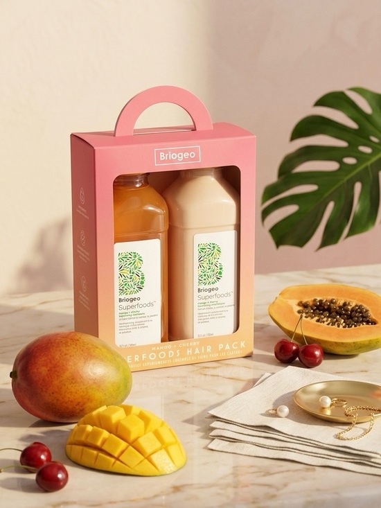 Briogeo Other - Briogeo Superfoods Mango Cherry Balancing Hair Pack Shampoo Conditioner Duo NIB